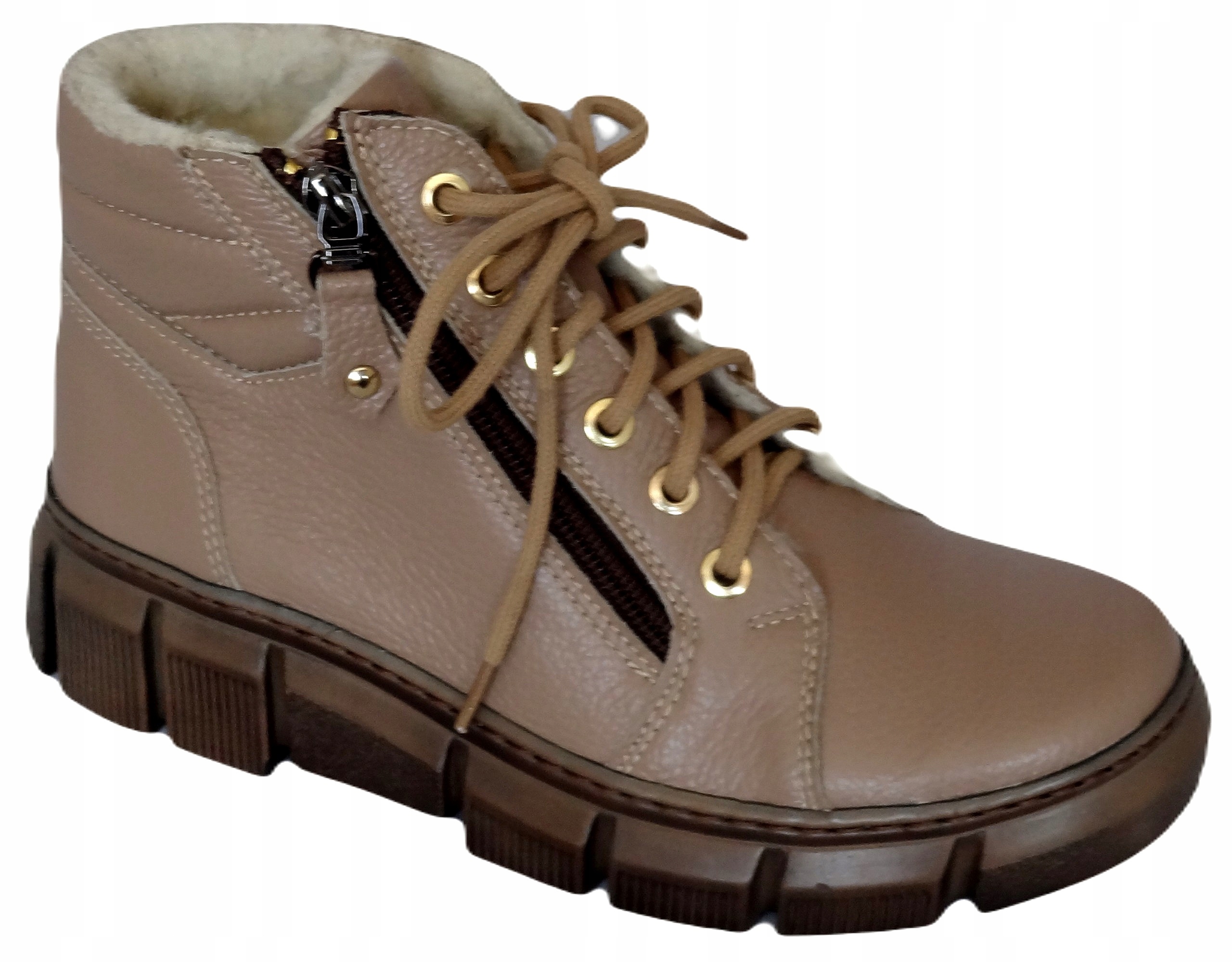 Dámské Teplé Kožené Zimní Boty Polské 1180 40 Ars