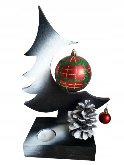 STROIKI Świąteczne Drewniana CHOINKA DEKORACJA Ozdoby BOŻE NARODZENIE DUŻA