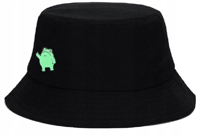 

Kapelusz Rybacki Żaba Bucket Hat Czarny Przypinka
