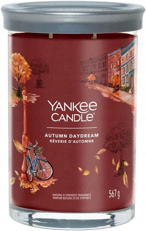 Yankee Candle vonná svíčka Tumbler ve skle velká Autumn Daydream 567g
