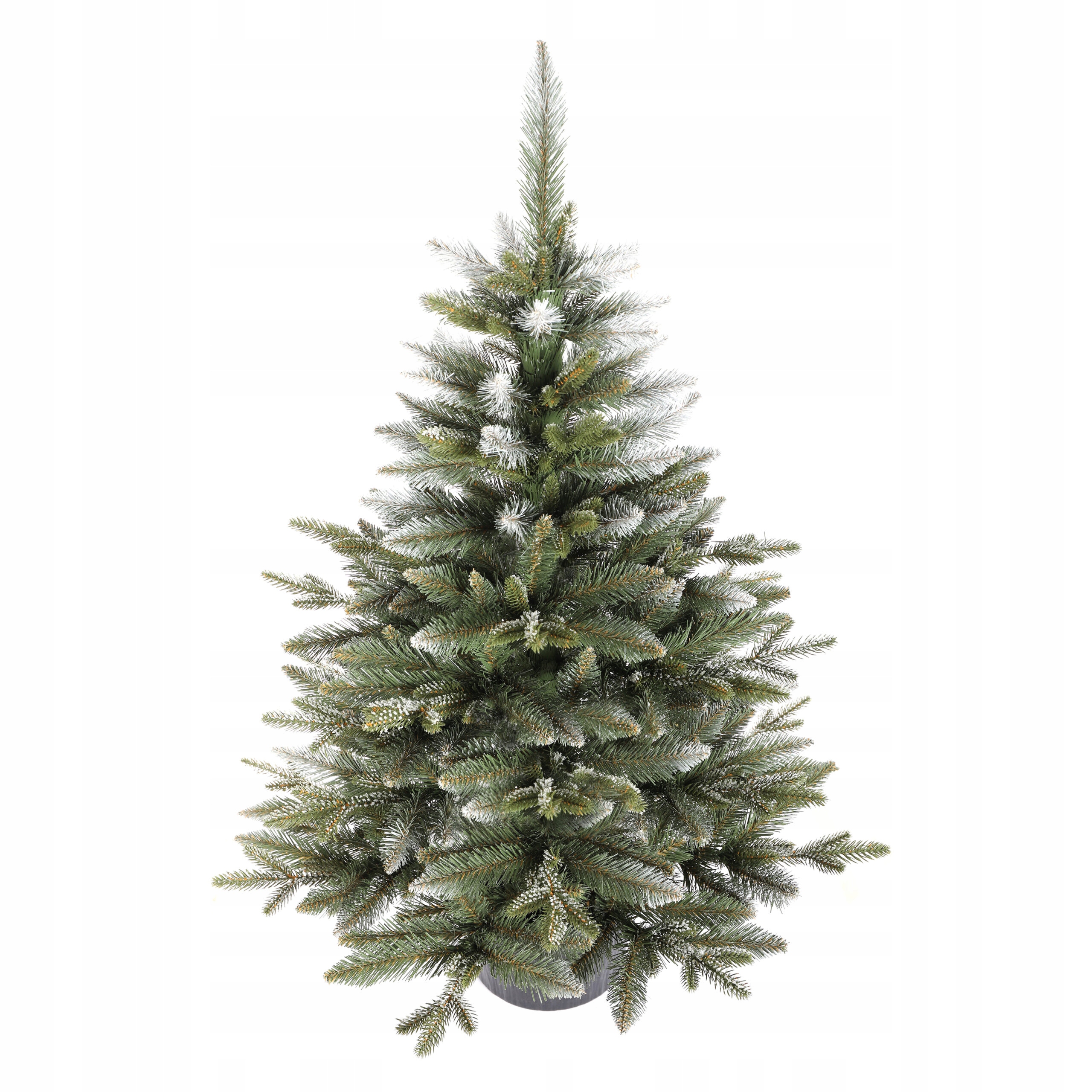 Umelý vianočný stromček Smrek Bergamo Diament v kvetináči Pe+PVC 110cm