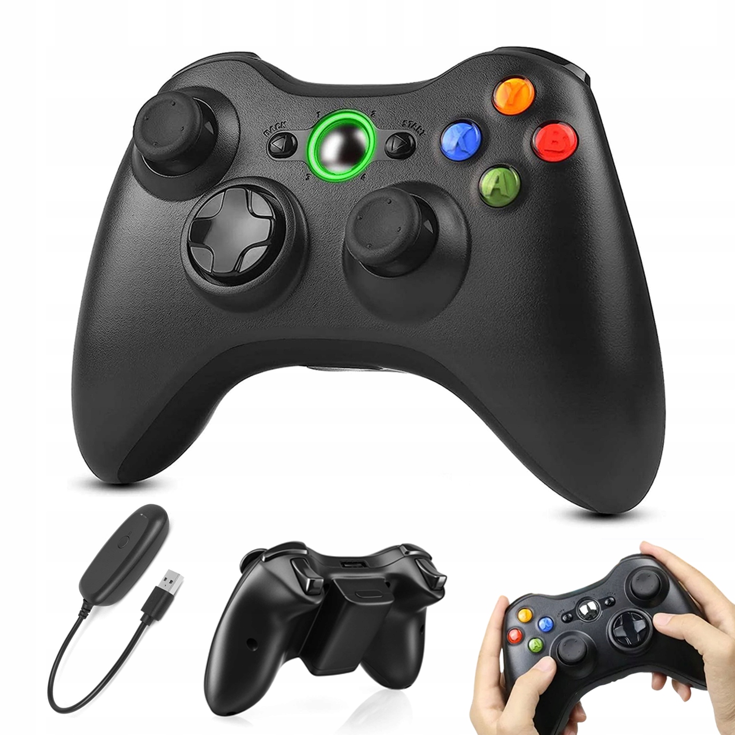 Gamepad Pad Bezdrátový Ovladač S Dvojitými Vibracemi A Přijímačem 2,4 G