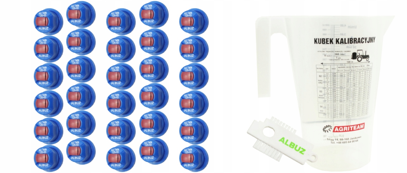 KOMPLET DYSZ BELKA 15M AXI TWIN 12003 ALBUZ GRATIS