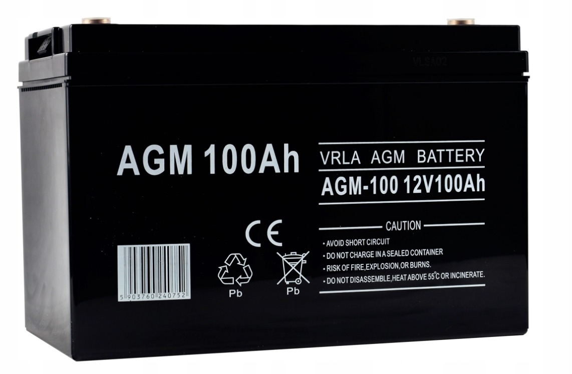 Akumulator AZO 12 V 100 Ah AGM VRLA