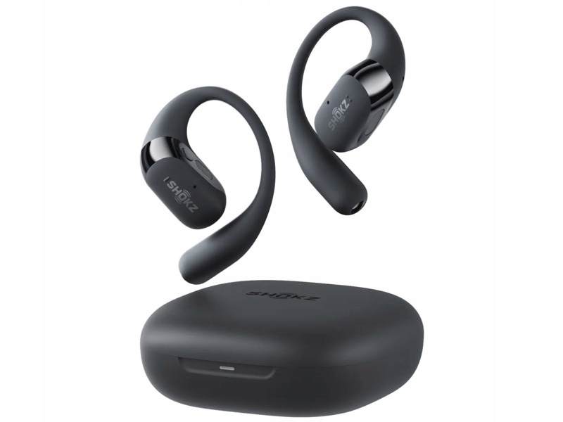 Słuchawki bezprzewodowe Shokz Openfit 2+ otwarte douszne wodoodporne czarne