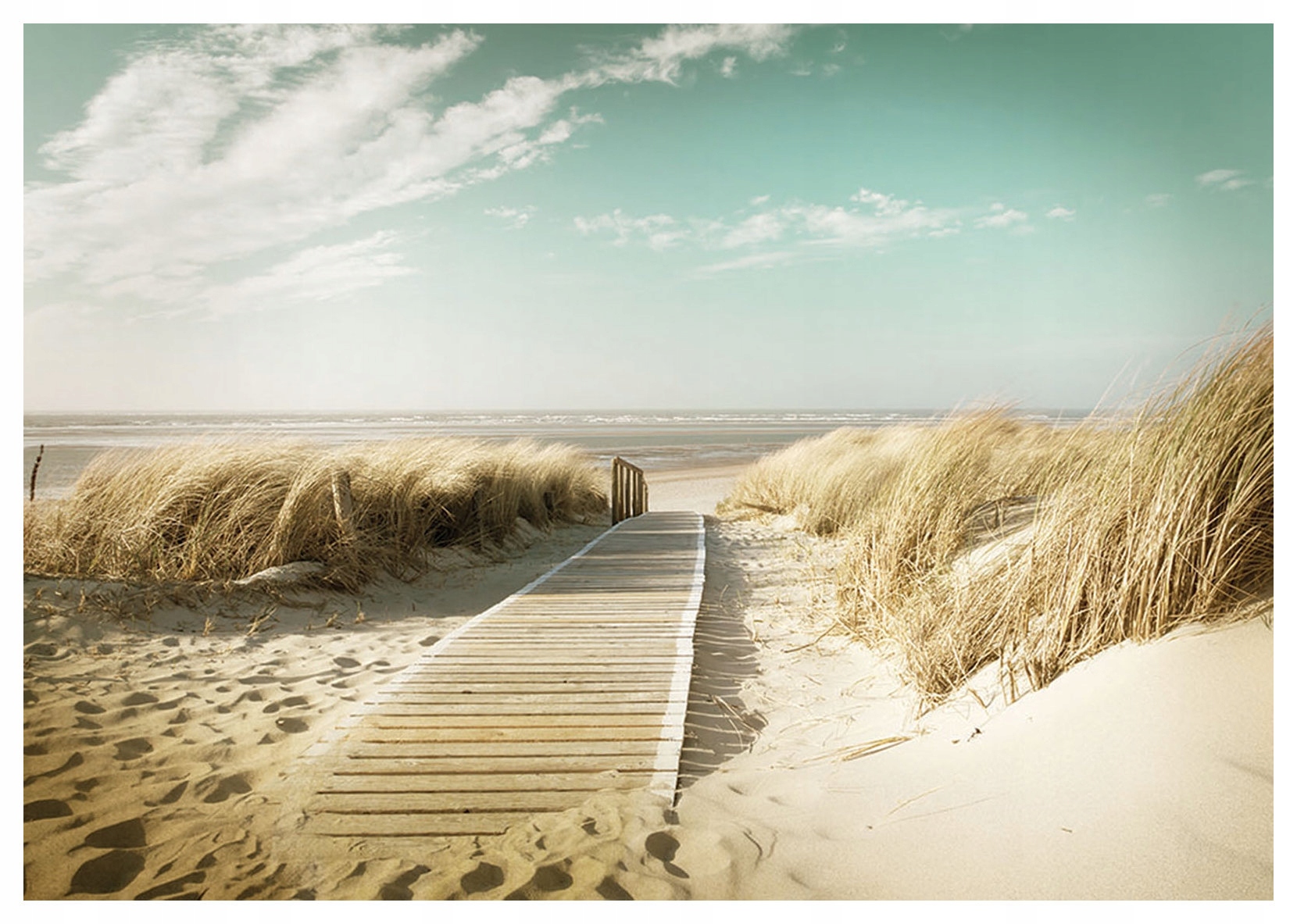Fototapeta Duny Moře Dřevěná stezka Pláž Krajina 200x140 lepidlo