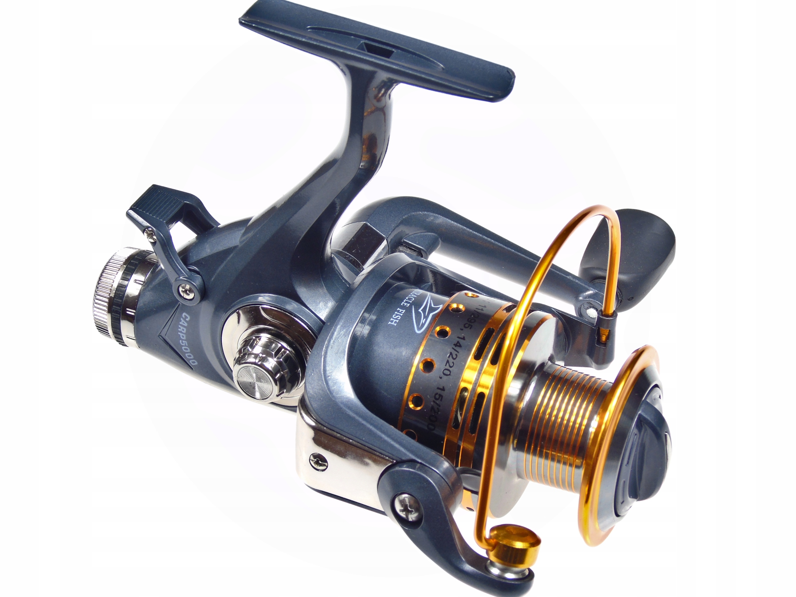 Kołowrotek karpiowy Carp 5000 Wolny bieg 9+1 Grunt Feeder Rzeka Jezioro