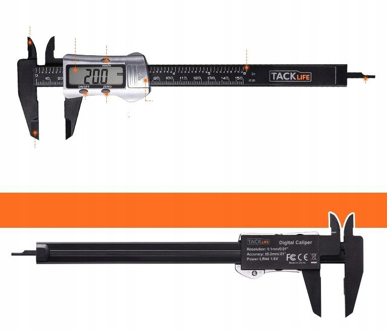 SUWMIARKA CYFROWA ELEKTRONICZNA LCD 150MM TACKLIFE Rodzaj elektroniczna