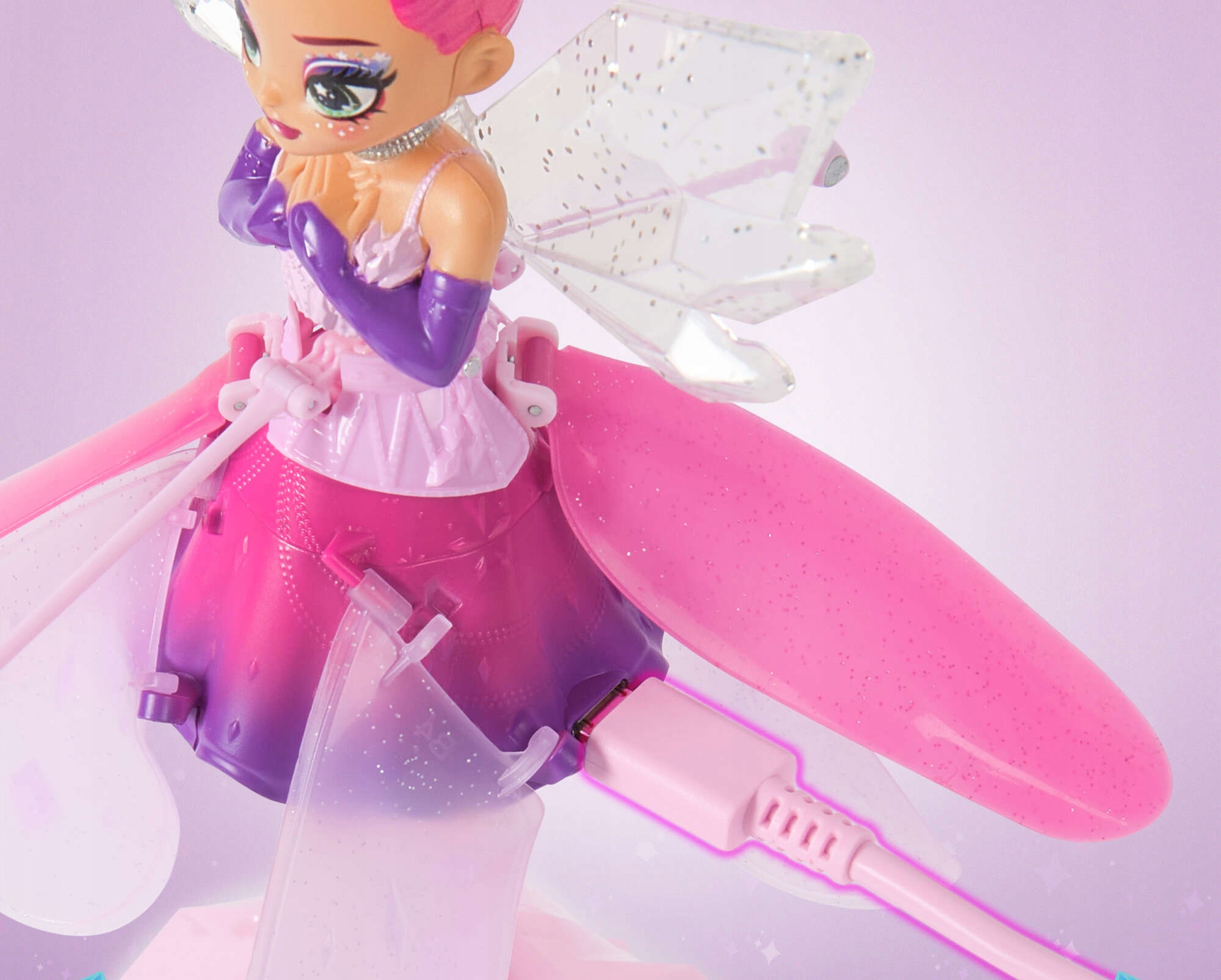 LALKA HATCHIMALS CRYSTAL FLYERS LATAJĄCA WRÓŻKA UNOSI SIĘ W POWIETRZU Marka Spin Master