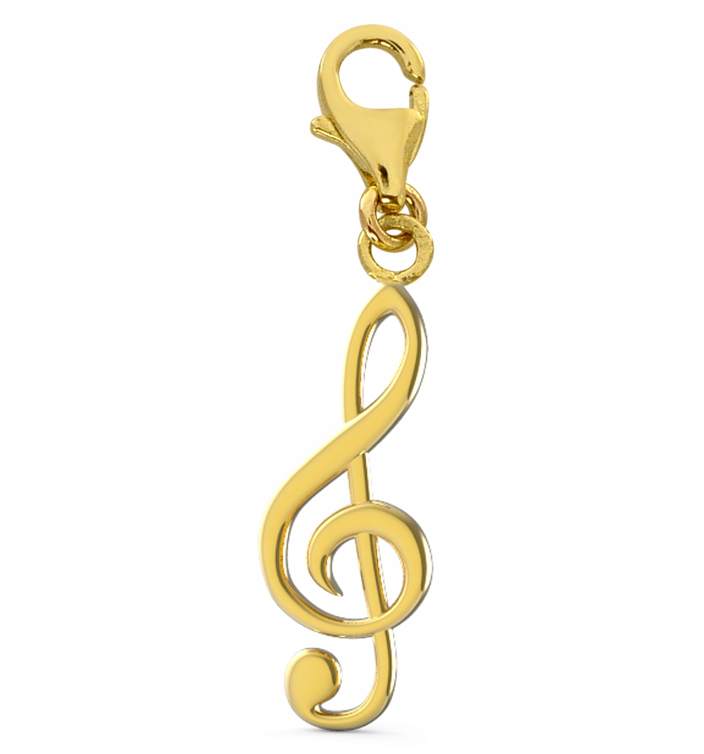 Zlatý Přívěsek Houslový Klíč S Notou Ze Zlata 585