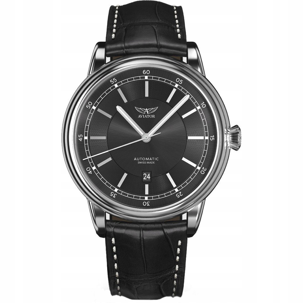 Pánské Pánské Hodinky Aviator V.3.32.0.232.4 s černým řemínkem