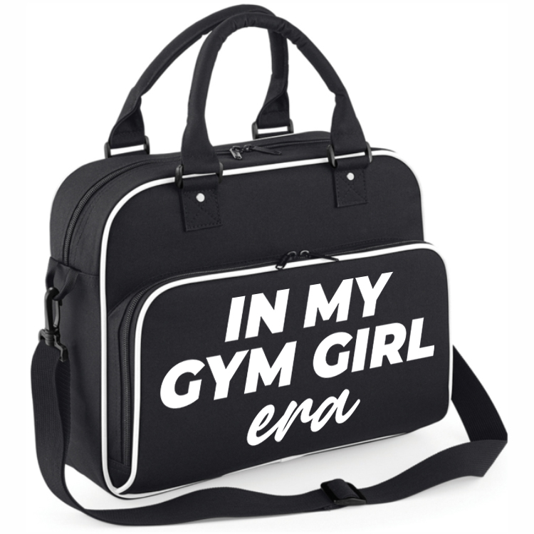Torba Sportowa Czarna Pojemna Na Pilates Fitness Yoga In My Gym Girl Era