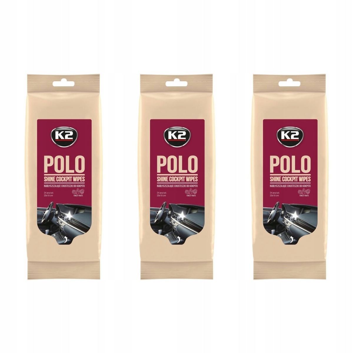 K2 Ściereczki do kokpitu K420 24 sztuki