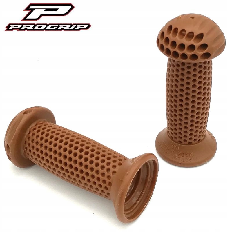 Chwyty kierownicy gripy 100 mm Żelowe Baby Grzybek ProGrip Brązowe