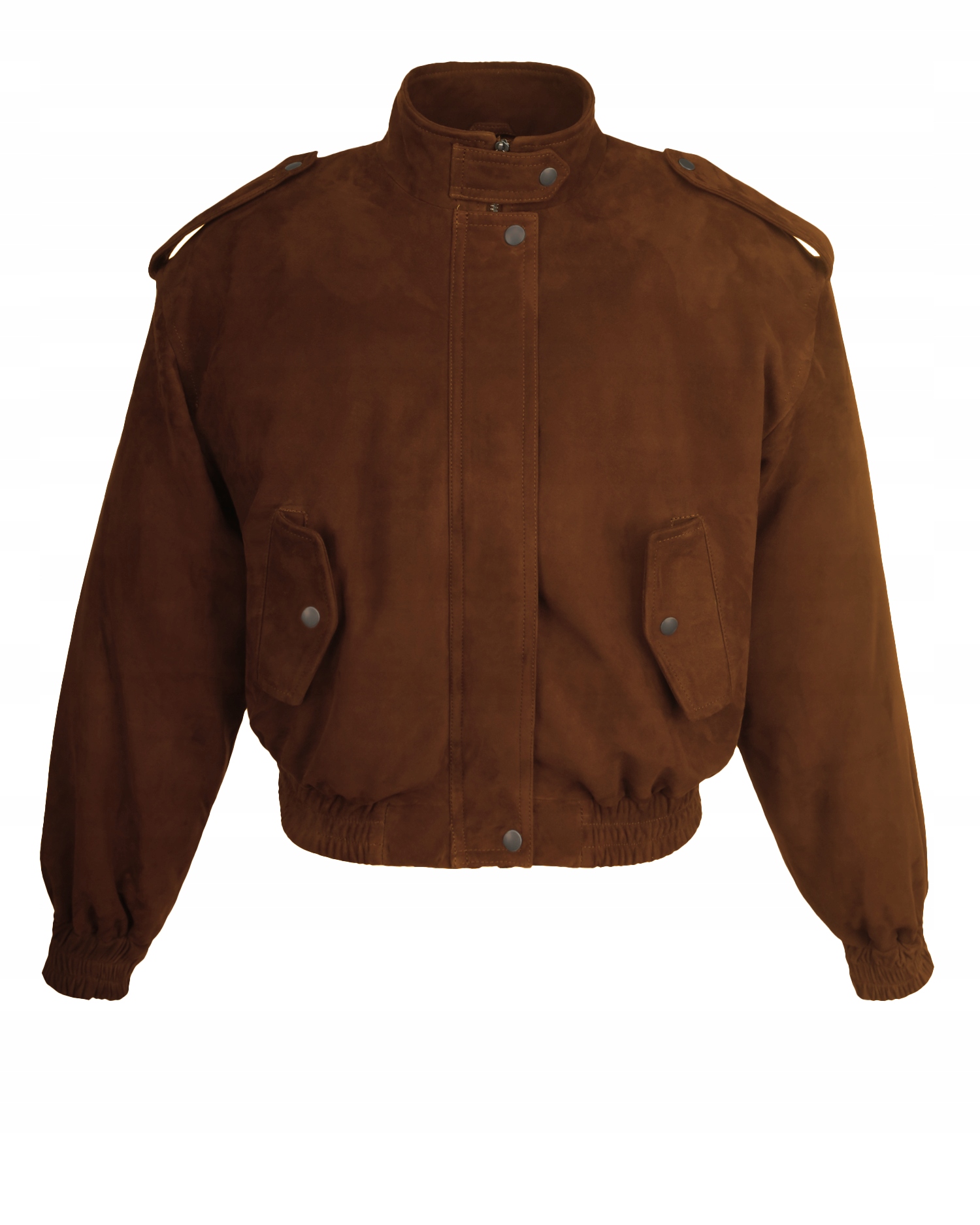 Dámská Hnědá Oversize Semišová Bunda Emma