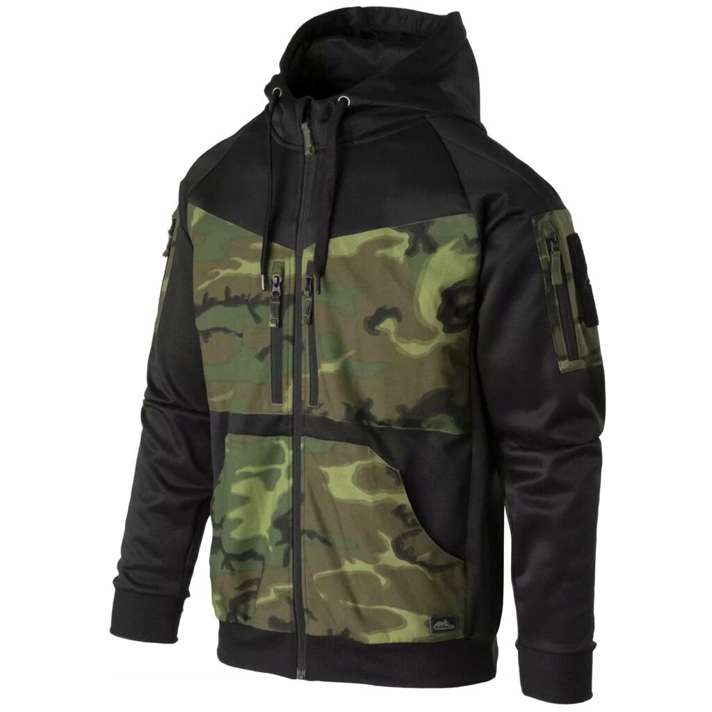 Mikina Helikon Rogue Hoodie maskáčový černá/ERDL Xs