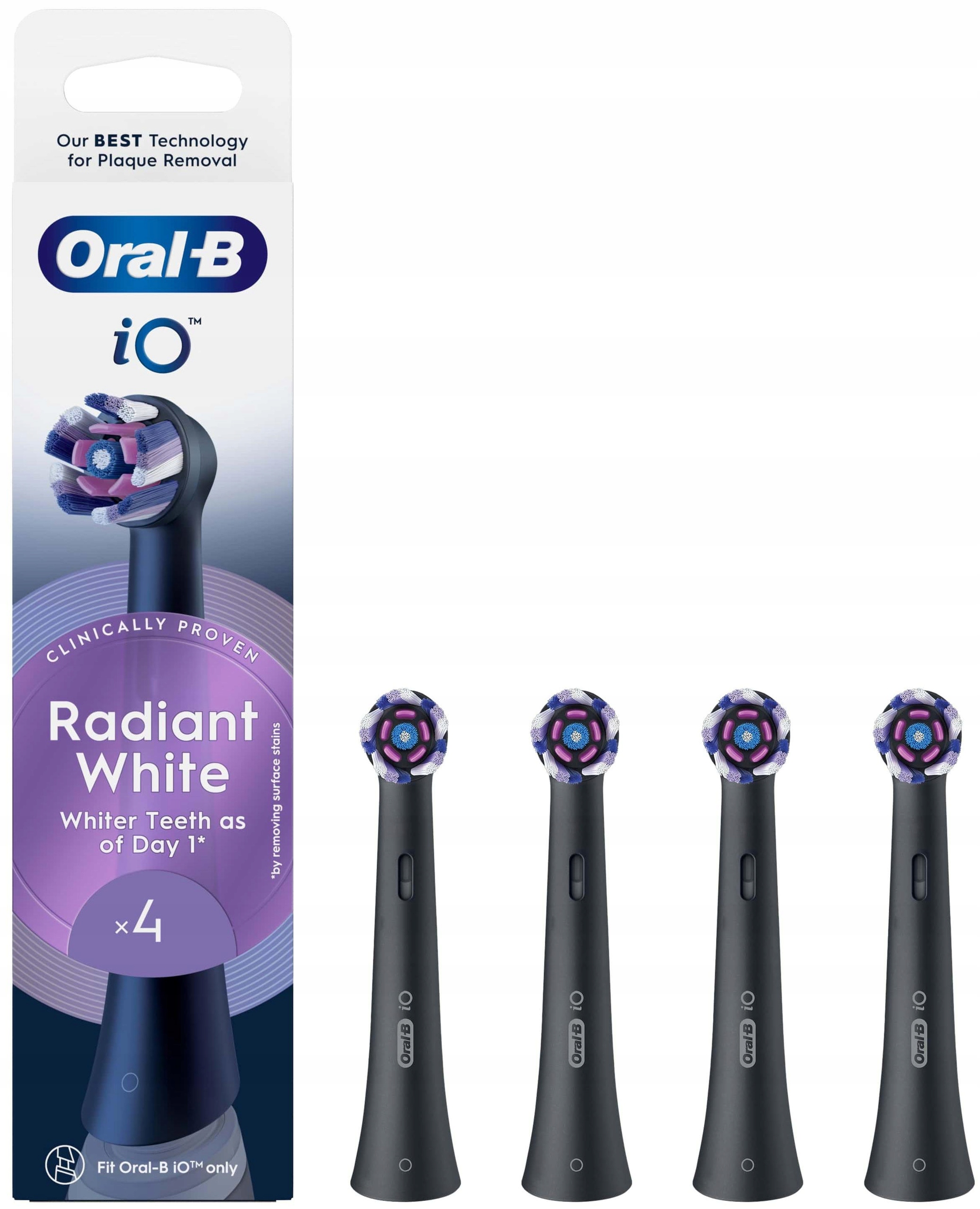 Oryginalne końcówki Oral-b Io Radiant EB4 (4 szt.) (Polerująca)