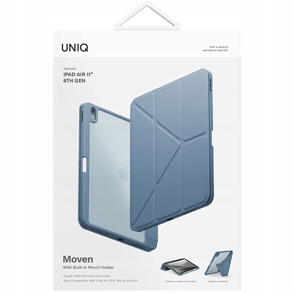 Pouzdro Uniq pro iPad Air 10.9 4/5gen, pouzdro s klopou Book Smart Cover