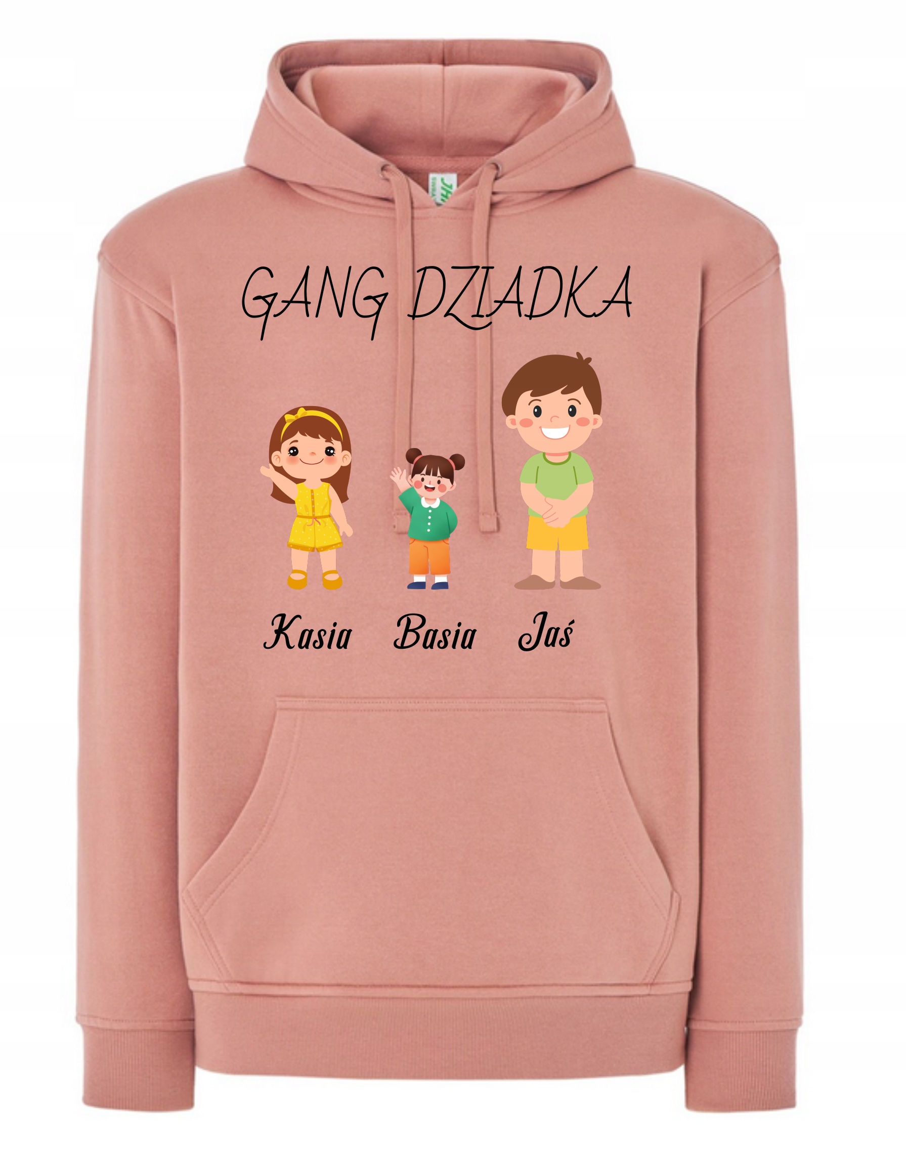 Mikina s kapucí od vnoučat pro dědečka Gang dědečka Jména XL