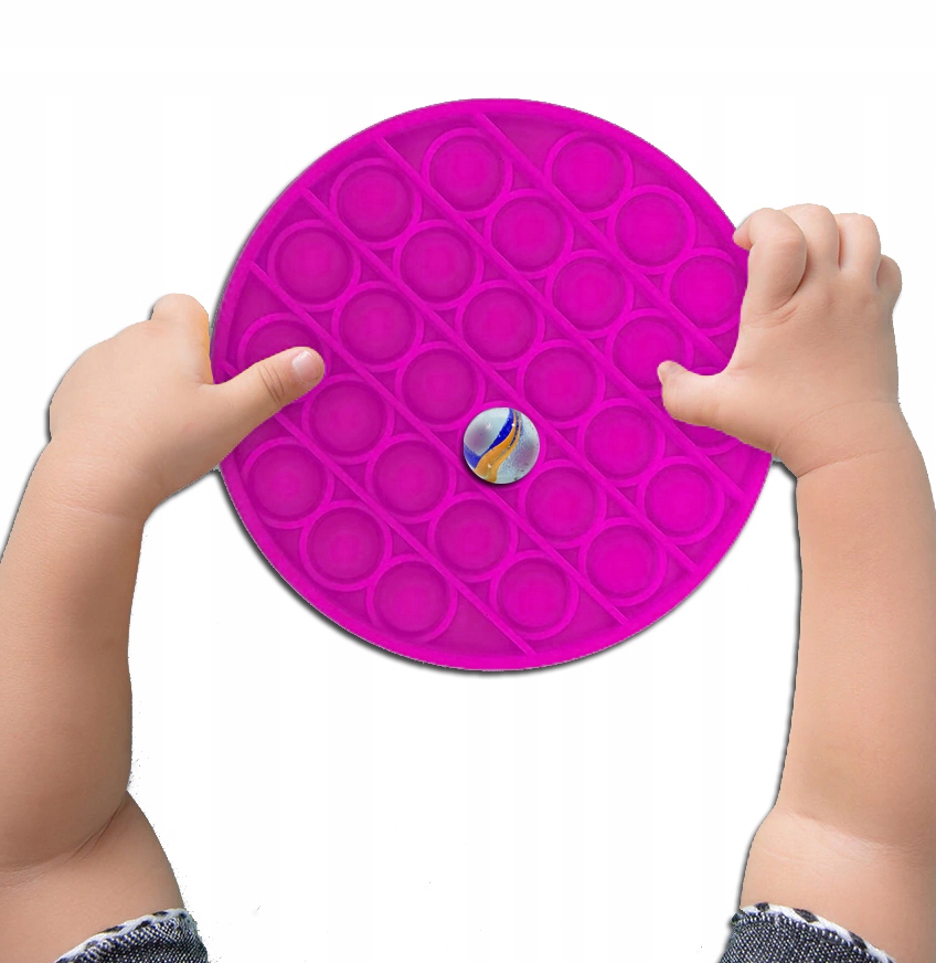 POP IT POPIT FIDGET TOY TOYS PUSH BUBBLE RÓŻOWY