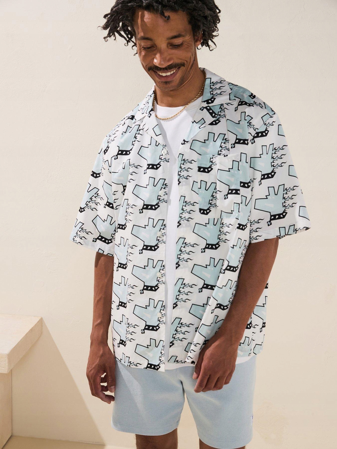 Volná Košile Hugo S Potiskem 50539123 M