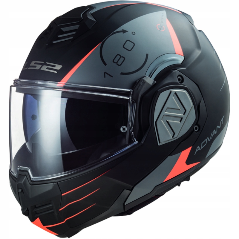 Motocyklová prilba LS2 Advant Codex Black Titan Čeľusťová prilba FF906