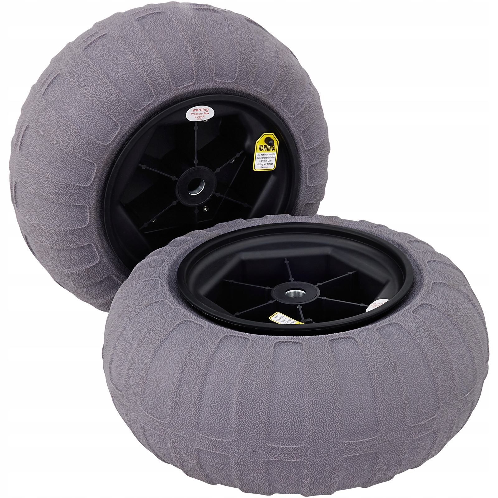 Vevor Koła Plażowe 40 cm 2 szt. Tpu Udźwig 80 kg
