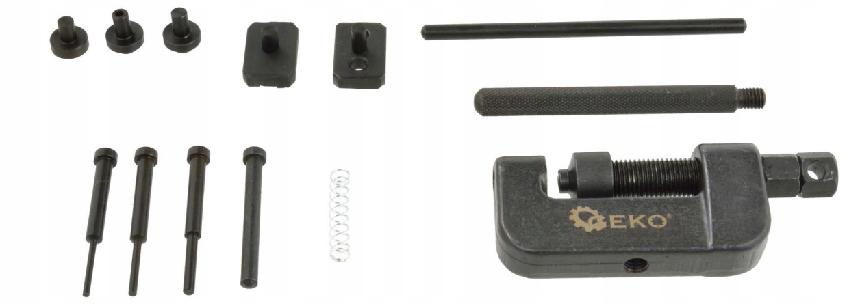 ZAKUWARKA NITOWNICA PRASKA DO ŁAŃCUCHÓW MOTOCYKLA Marka Titanium+