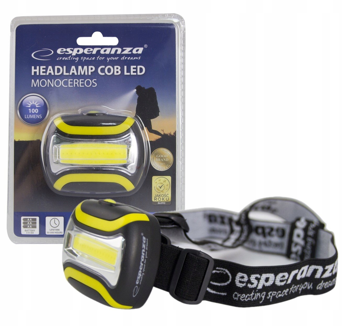 LATARKA LAMPKA CZOŁOWA CZOŁÓWKA NA GŁOWE LED 3 TRYBY PRACY