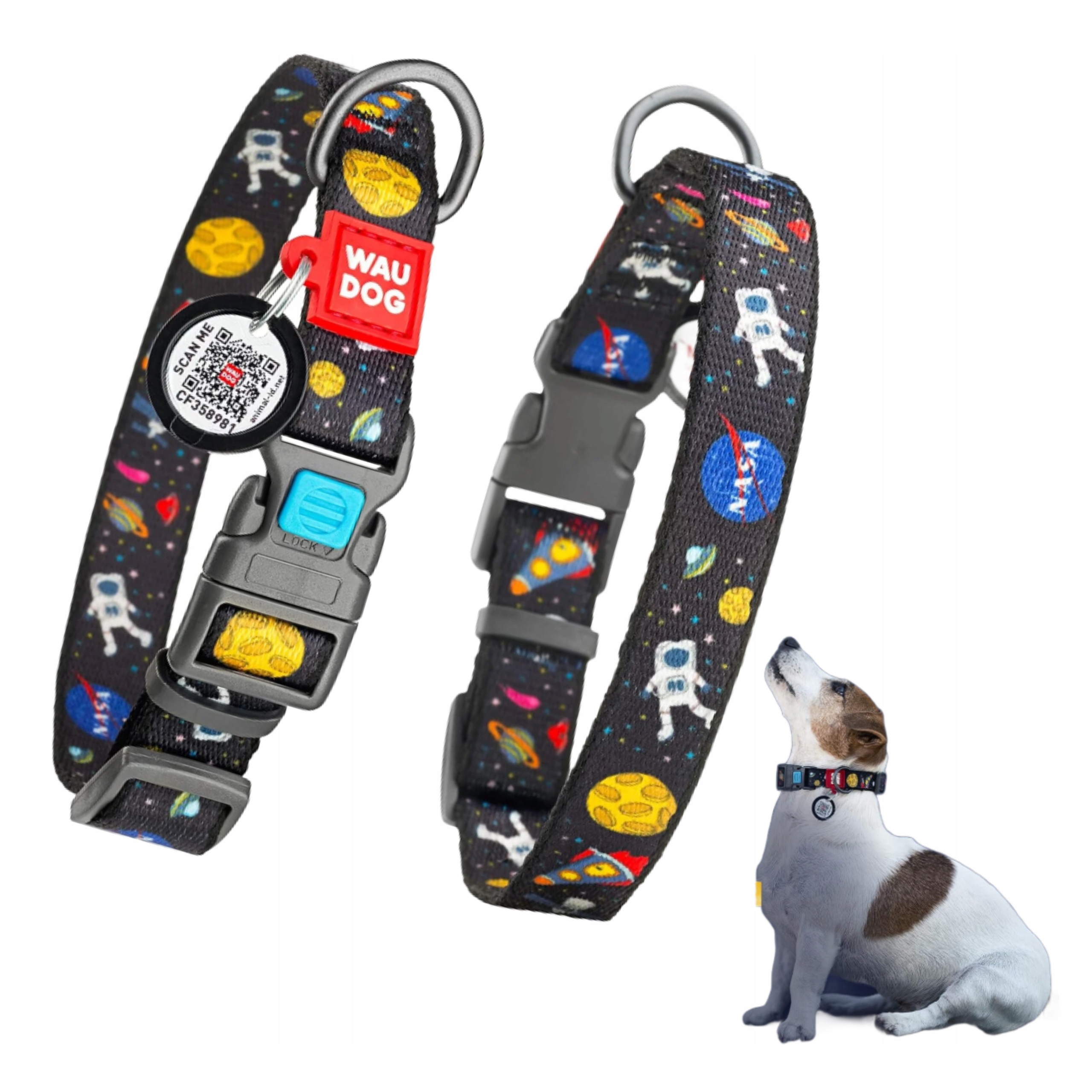 Regulovatelný obojek pro štěňata Nylon Nasa 23 35 Cm 15 Mm Male Psi