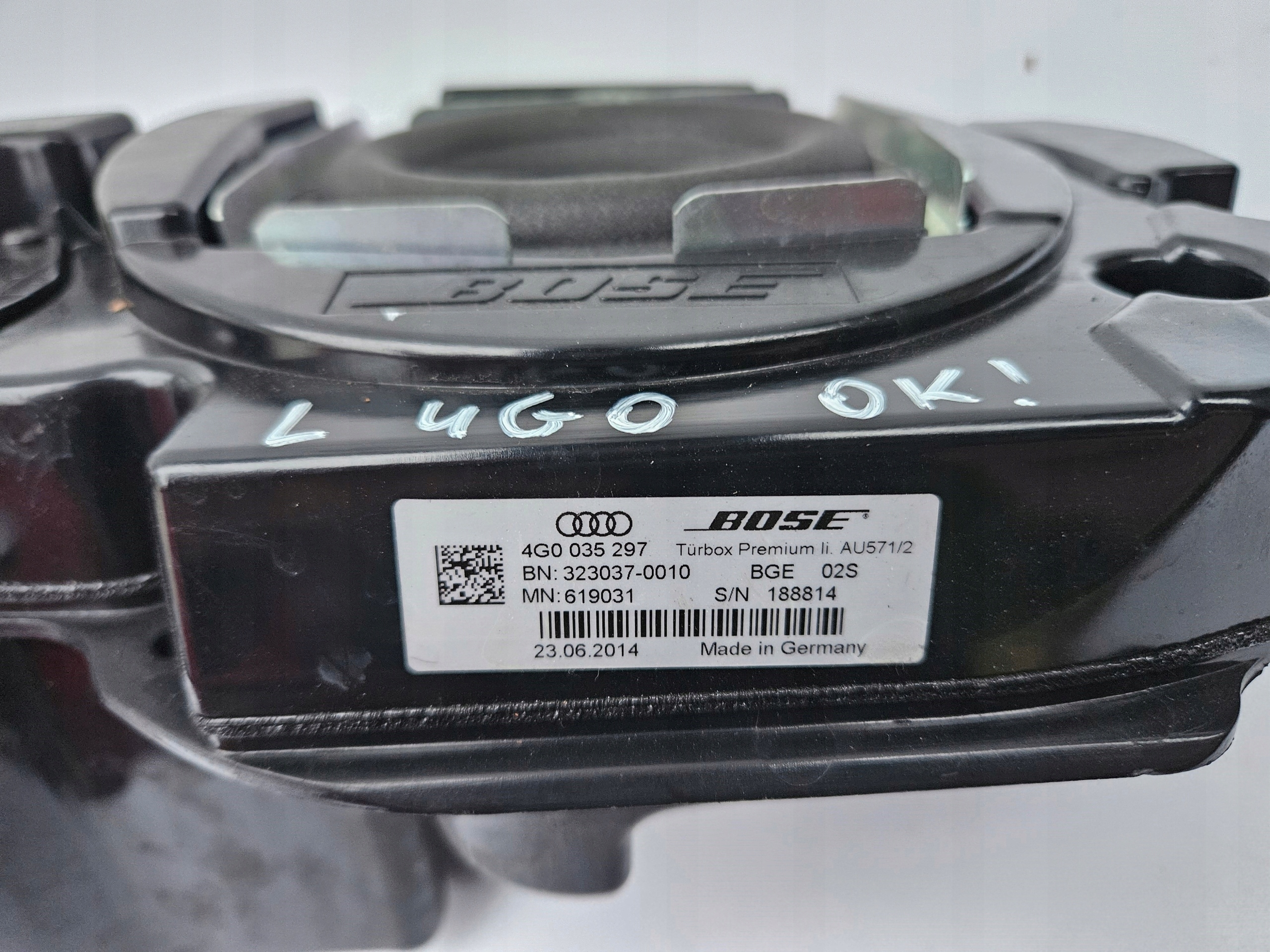 SUBWOOFER W door speaker left front front driver´s AUDI A6 C7 4G BOSE