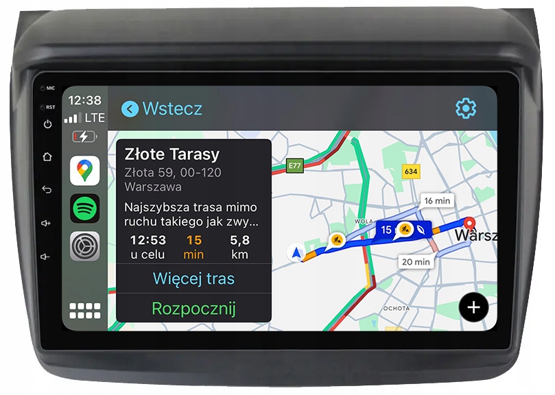 Mitsubishi L200 Radio Nawigacja Android Apple Carplay Duduauto