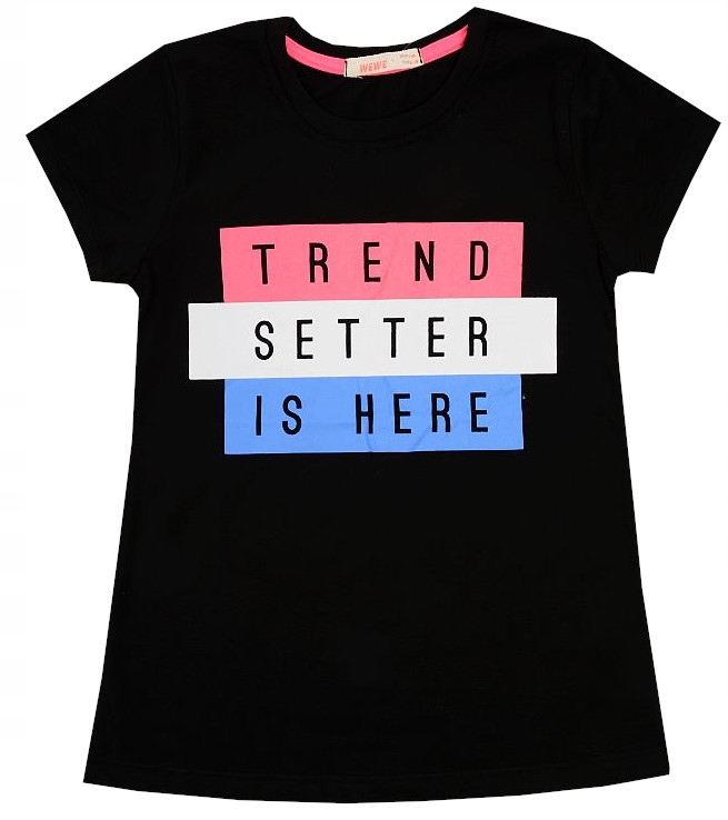

Bluzka T-shirt Trendsetter czarna 140 J189CD