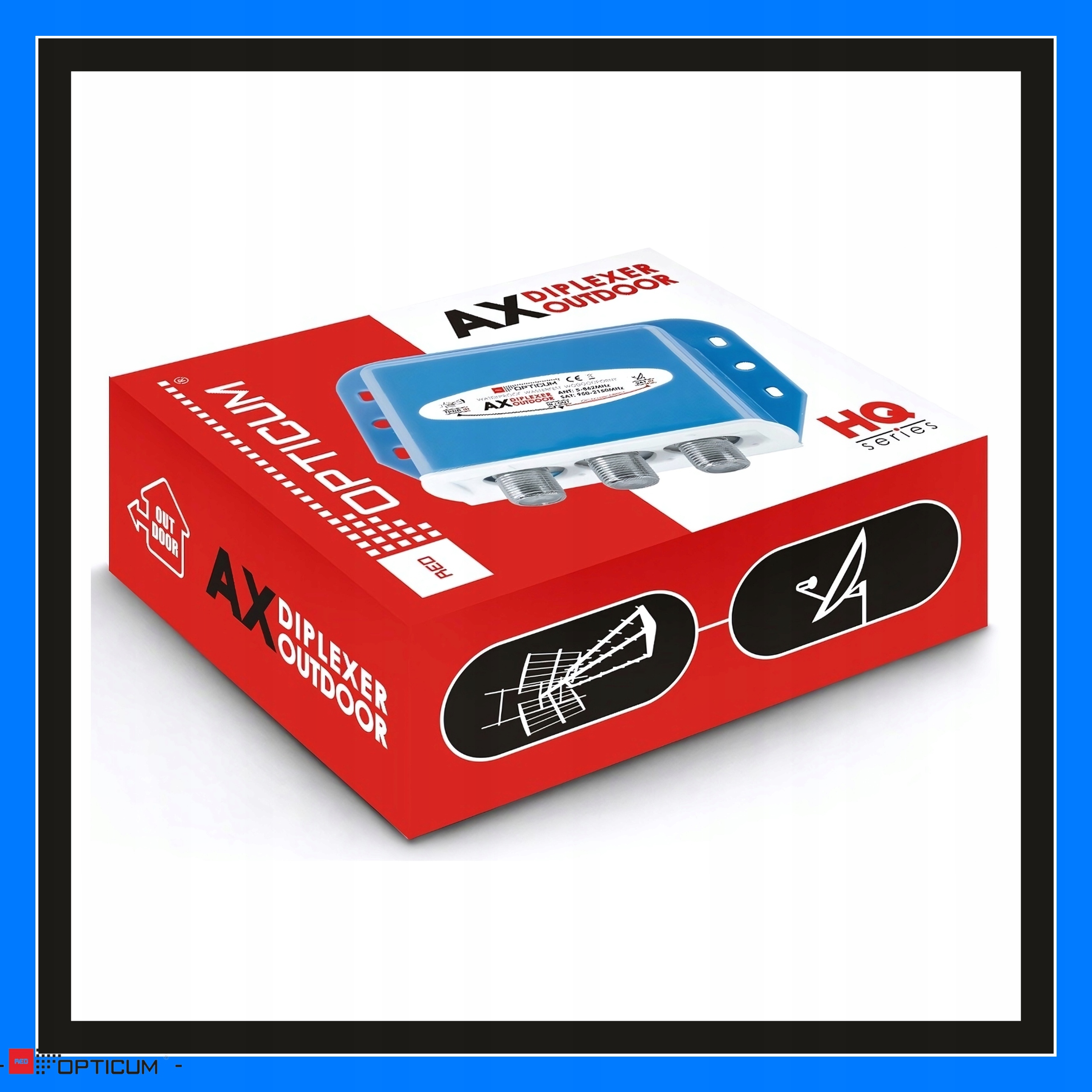 Sumator Rtv/sat Out Opticum Ax Diplexer do single