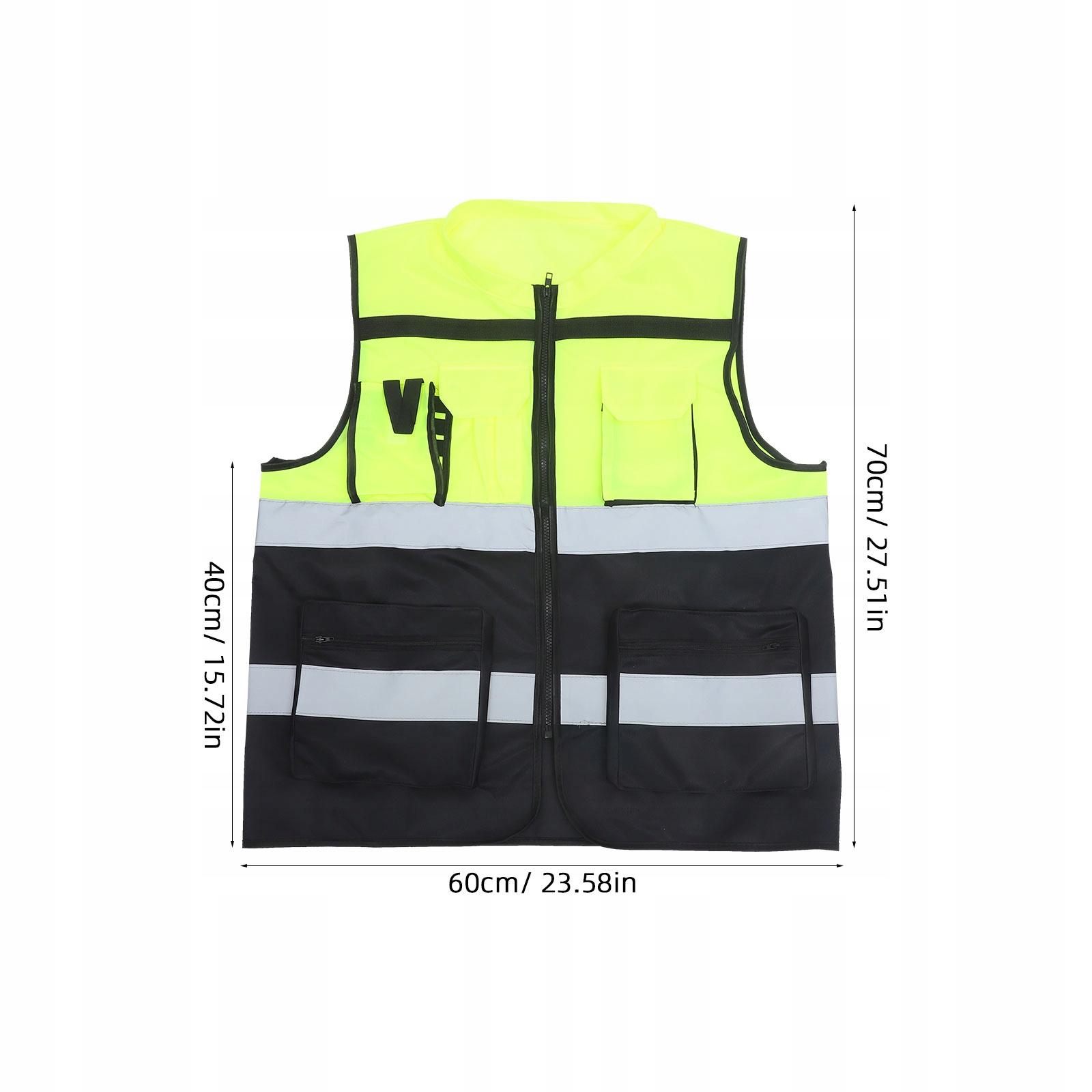 KAMIZELKA ODBLASKOWA WYSOKA WIDOCZNOŚĆ LEKKA WYGODNA Rodzaj kamizelka