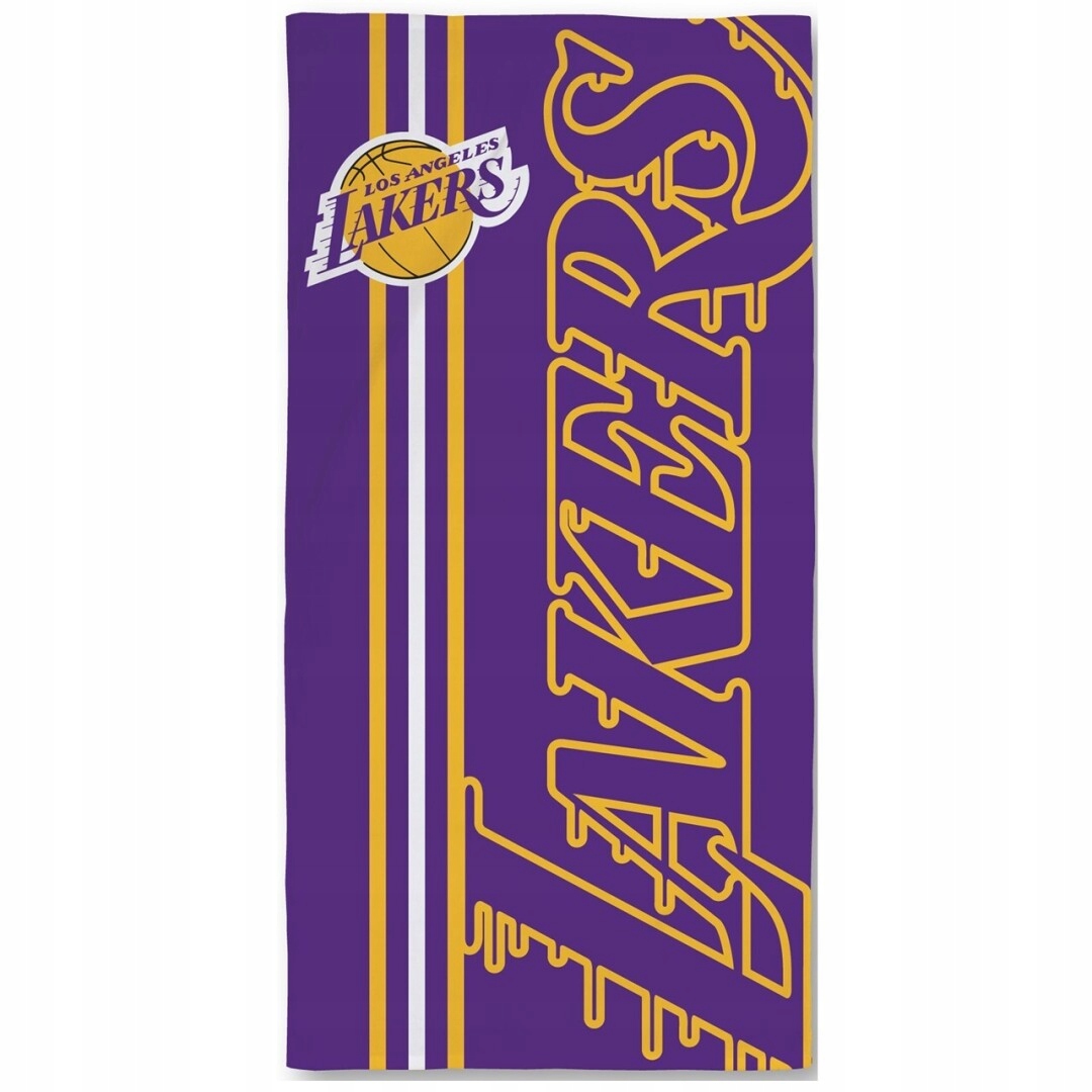 Los Angeles Lakers Ręcznik Plażowy Kąpielowy Bawełniany 140 x 70 cm
