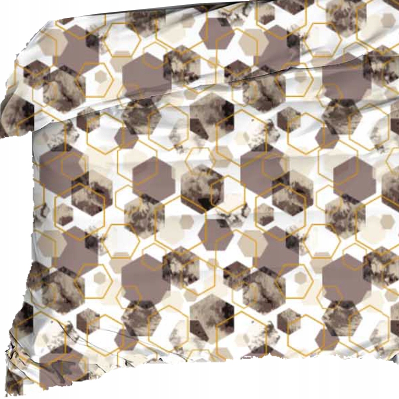Tkanina gruba kora bawełniana 100% geometryczne 208Nbe