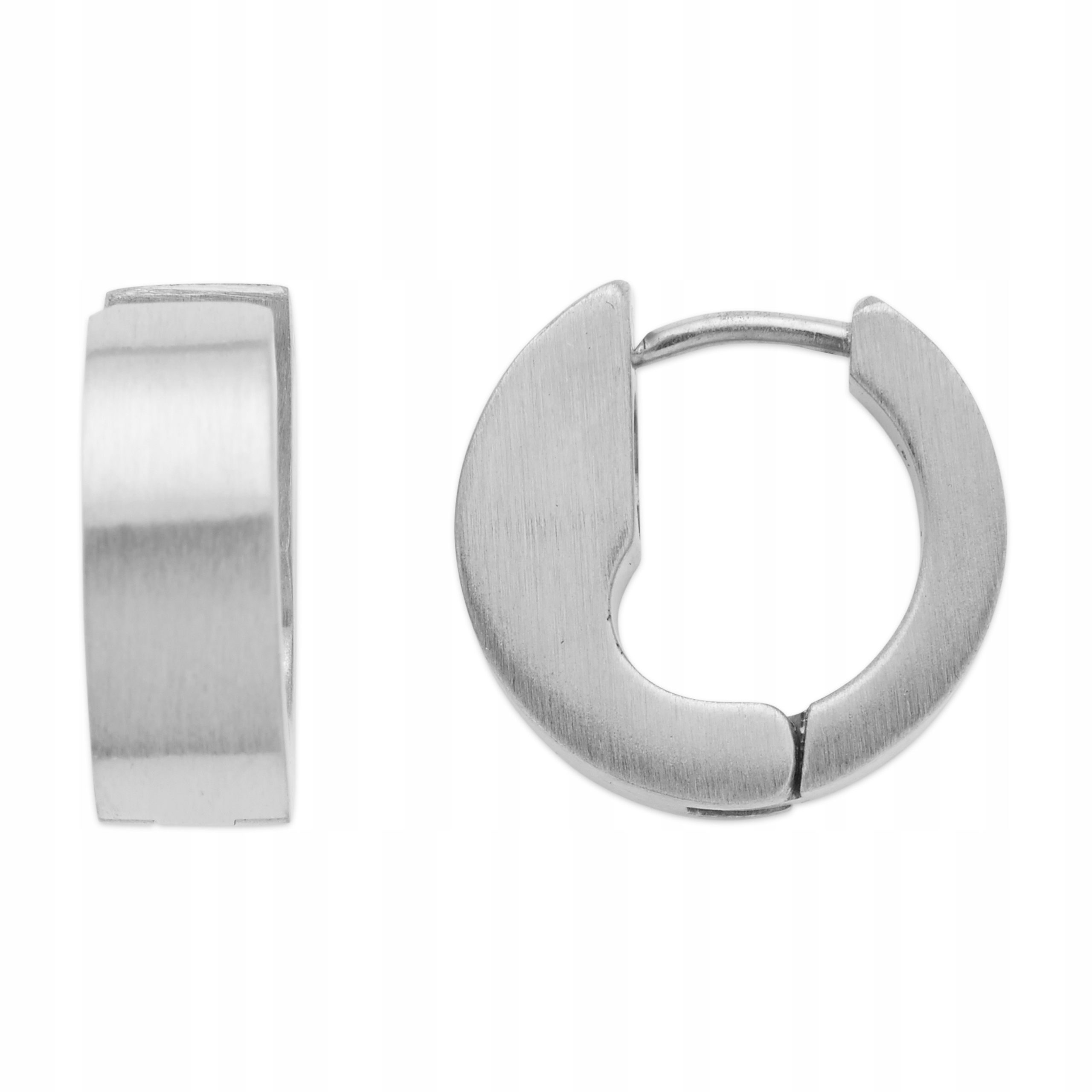 Náušnice Magnetické Stříbrné kroužky na zapínání Anglická Ocel Dámské