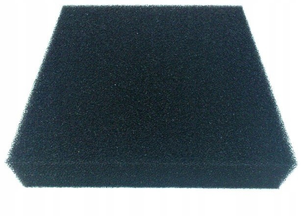 Levně Filtrační Vložka Houbička Středně Zrnitá Do Filtru Černá Blok 50X50X10CM