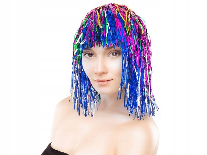 

Peruka Foliowa Imprezowa Kolorowa