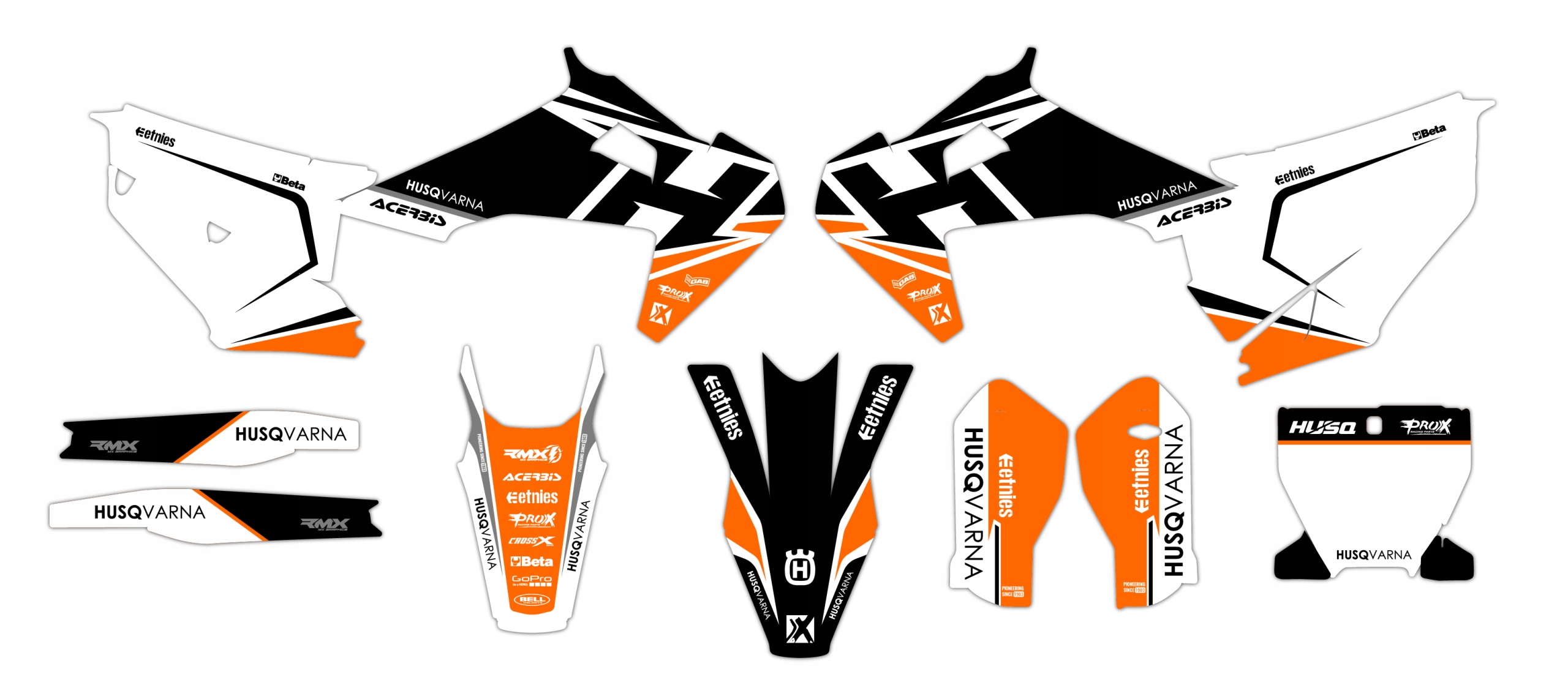 Dýha nálepky na motor Husqvarna Tc Fc 19-22