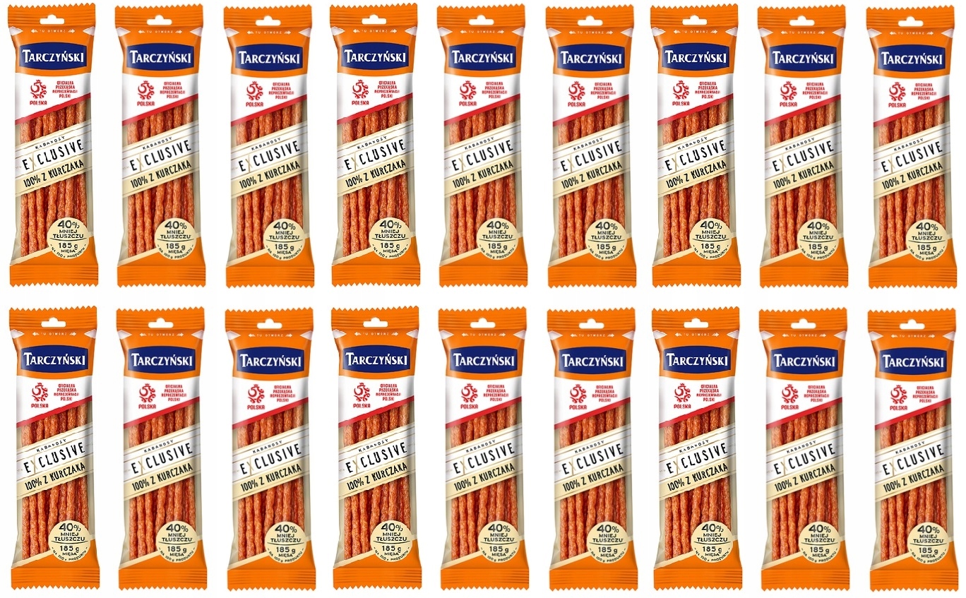 Levně 18x 90g Tarczyński Kabanos Exclusive 100% kuřecí Karton