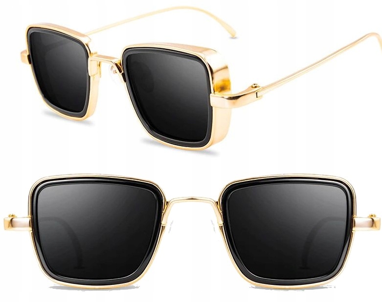 

Okulary Duże unisex przeciwsłoneczne pilotki retro