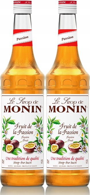 Syrop smakowy Monin Passion Fruit marakuja 700ml x2