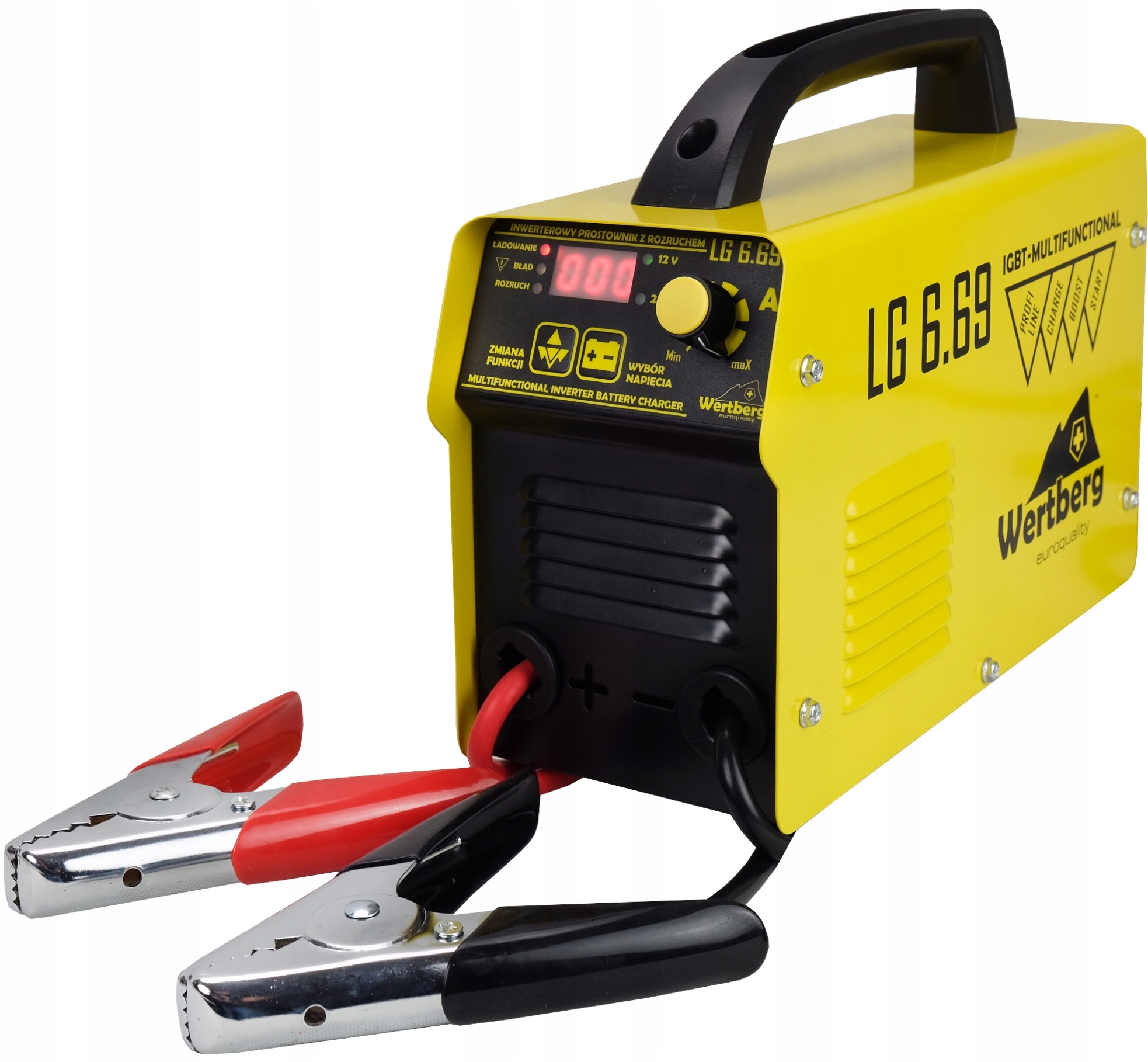 Wertberg Lg 6.96 prostownik ładowarka akumulatora 800 Ah 90 A rozruch 600 A