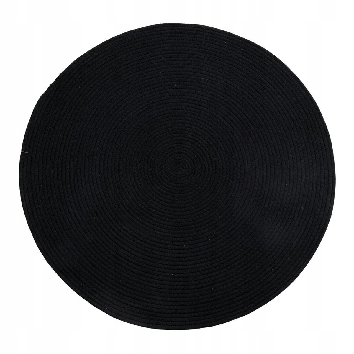 

Okrągły dywan z bawełny Pleciony nowoczesny 80cm