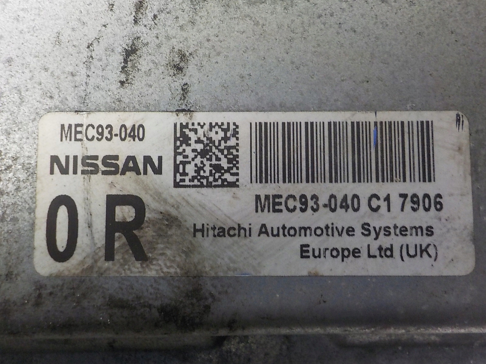 NISSAN computer control unit MEC93-040 0R C1