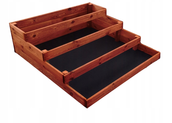 Skrzynie Na Warzywniak Piętrowy 120x120x40 Podwójnie Impregnowany Zielnik.