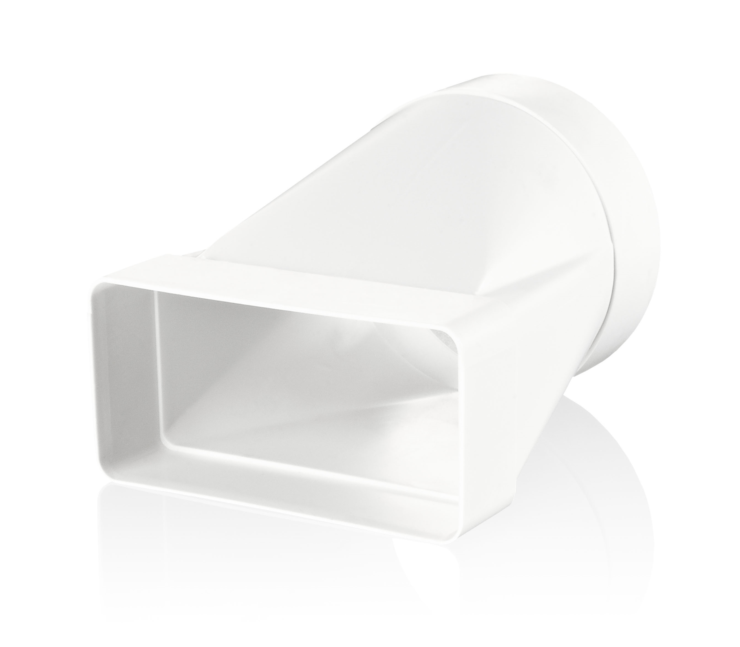 Переходник спкп d160 эксцентриковый 60х204 пластик era. Переходник с плоского на круглый. Соединитель эксцентриковый плоского воздуховода с круглым 55х110/d100. Переходник для вентиляции. Переходник вентиляционный.