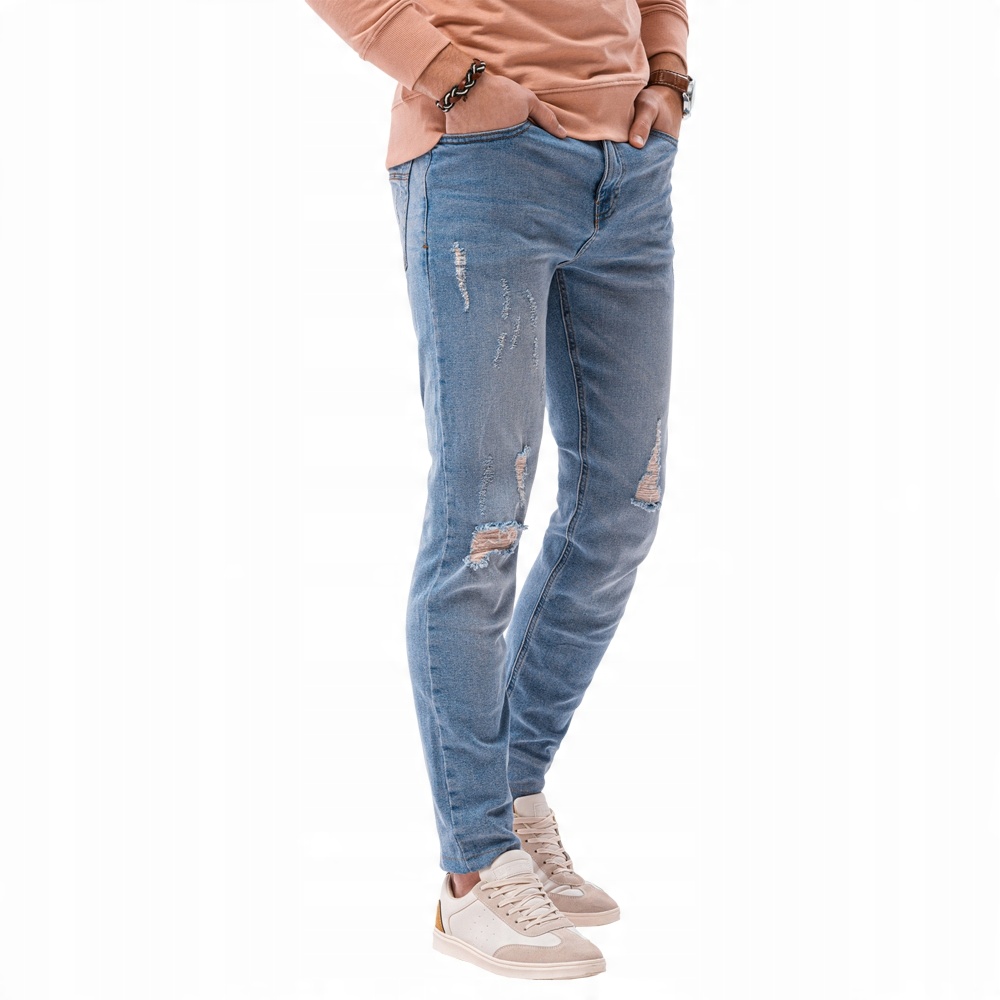 

Spodnie męskie jeansowe P1021 jasnoniebieskie M